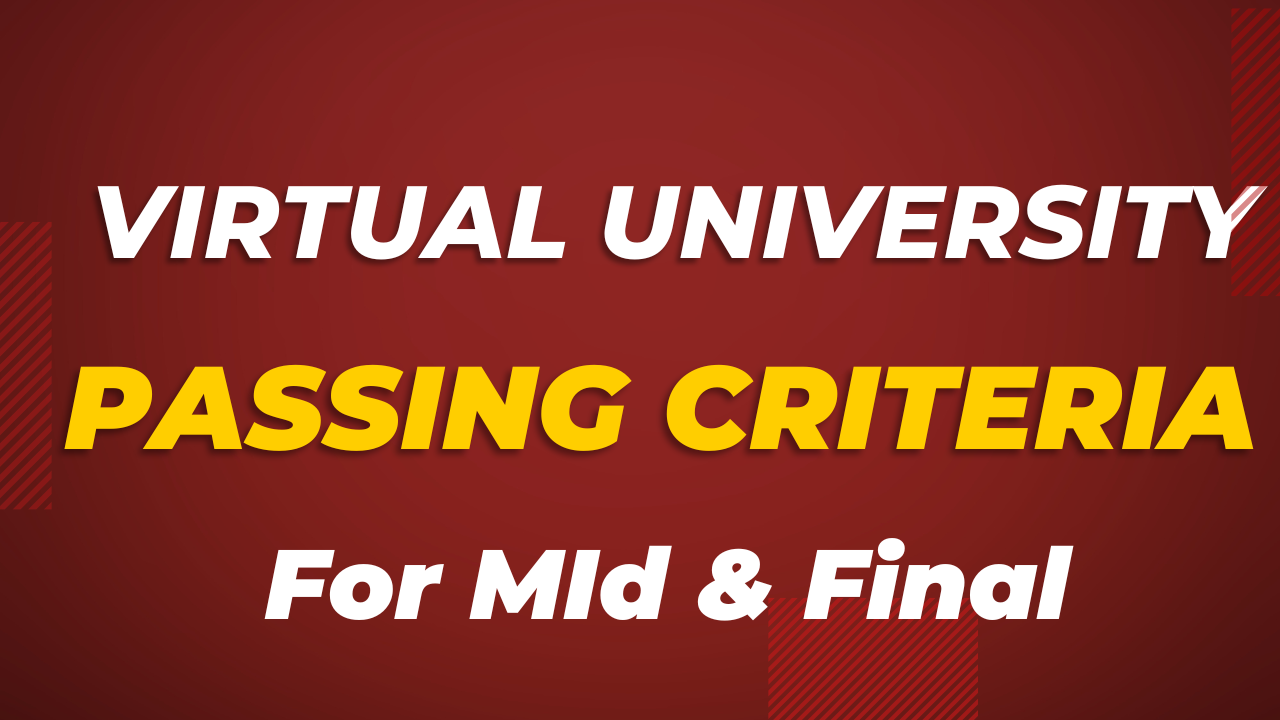 Virtual University Passing Criteria