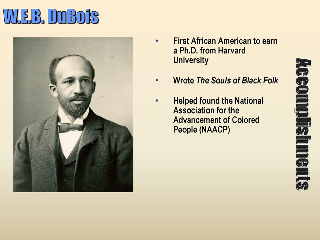 Race and Ethnicity: W.E.B. DU BOIS (1868–1963)